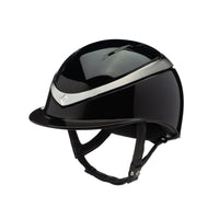 Charles Owen halo helmet glossy black / platinium with MIPS - HorseworldEU