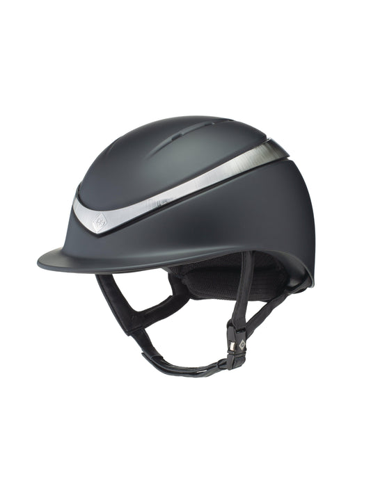 Charles Owen halo helmet matt black / platinium - HorseworldEU