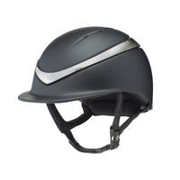 Charles Owen halo helmet matt black / platinium - HorseworldEU