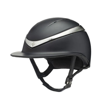Charles Owen halo luxe (wide peak) helmet matt black / platinium Charles Owen