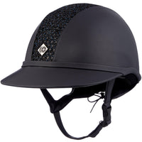 Charles Owen SP8 plus leatherlook helmet with sparkly center - HorseworldEU