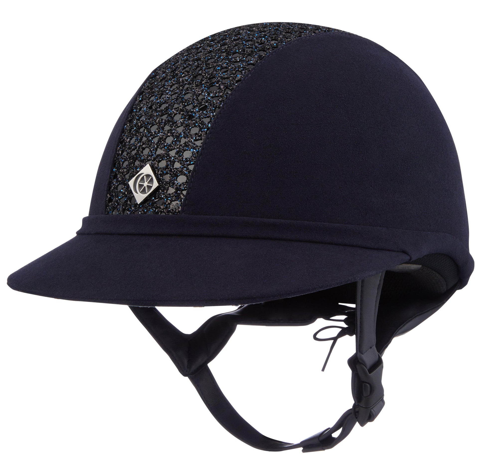 Charles Owen SP8 plus microsuede helmet with sparkly center - HorseworldEU