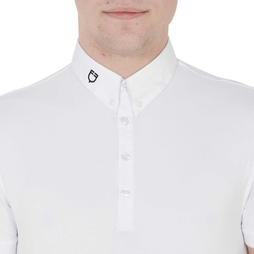 Equestro men's competition polo shirt in breathable technical fabric - HorseworldEU