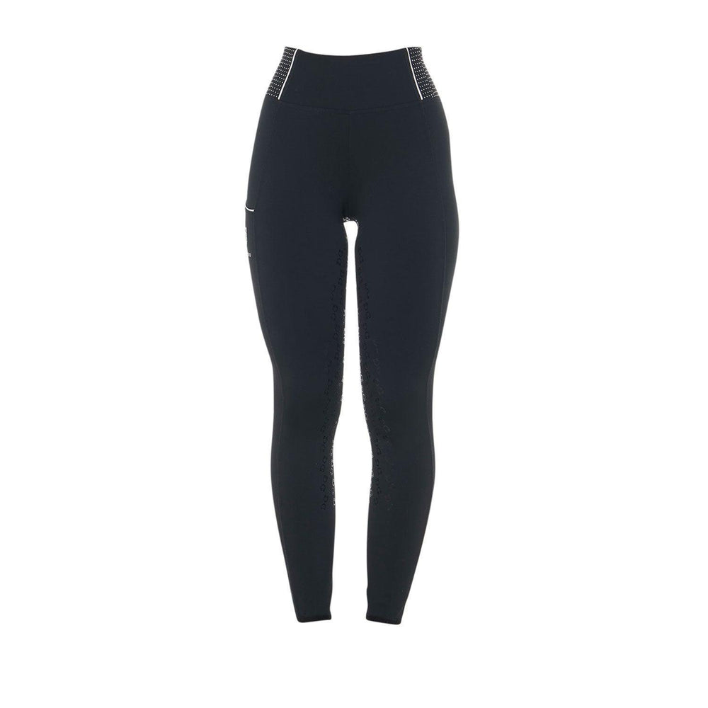 Equestro women's slim fit leggings rhinestones - HorseworldEU