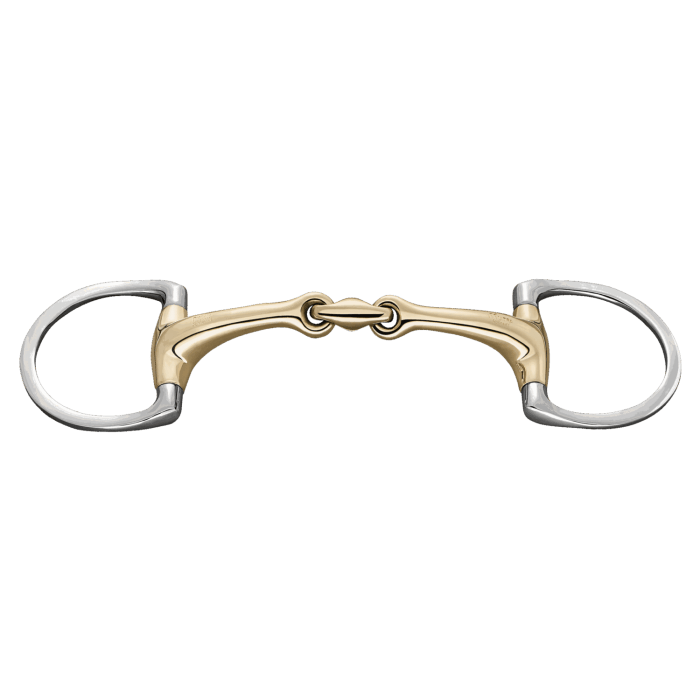 Herm. Sprenger dynamic RS Eggbut bit with D-shaped rings 16 mm double jointed 40406 - HorseworldEU