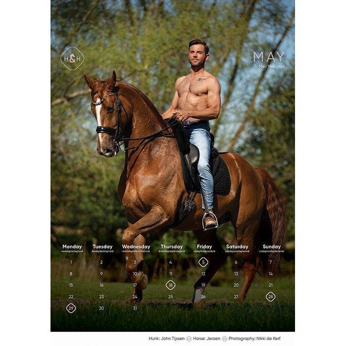 Horse and hunk calender 2023 HorseworldEU