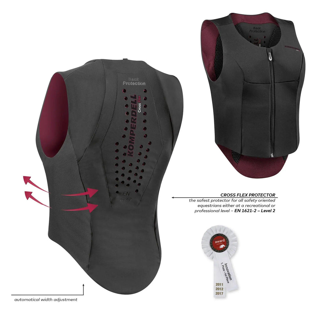 Komperdell Ballistic flex fit slim 22 bodyprotector K 6459-229 (bordeaux) Komperdell