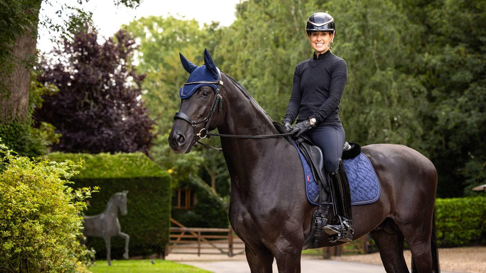 LeMieux - Tapis de selle de dressage Daim Cristaux LeMieux - Tapis de selle de dressage Daim Cristaux
