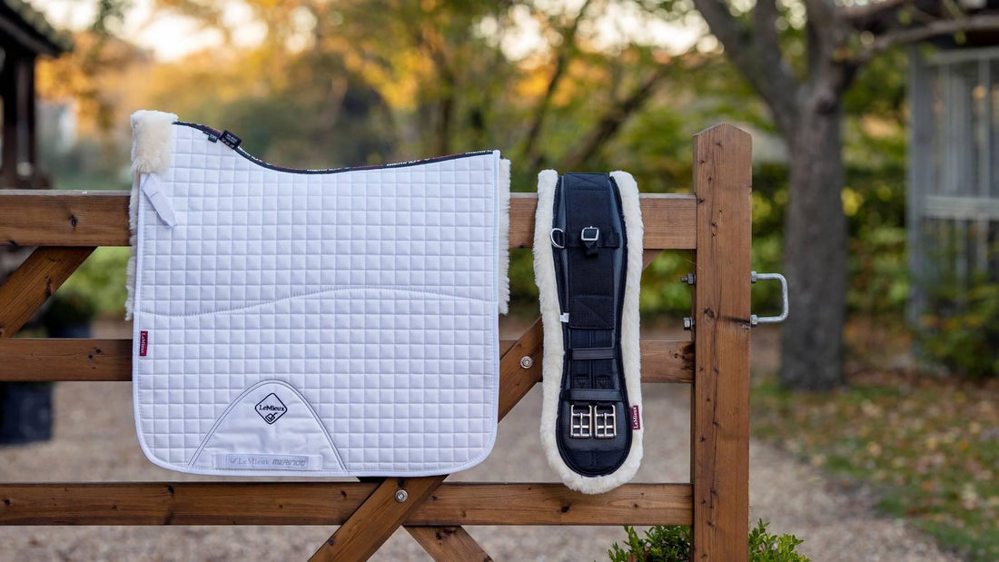 LeMieux Merino + dressage square half lined - HorseworldEU