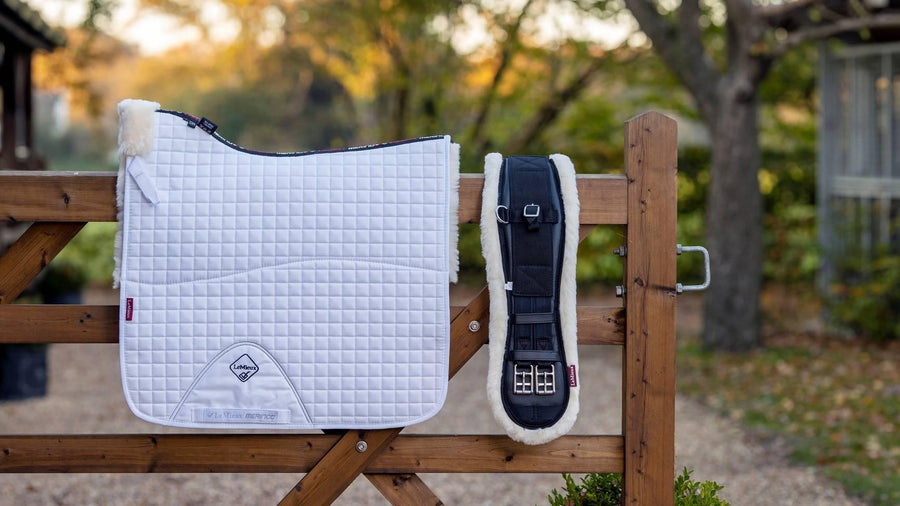 LeMieux Merino + dressage square half lined - HorseworldEU