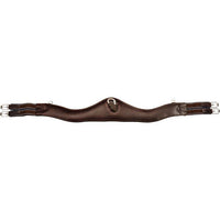 Stübben leather girth contour with elastic ends - HorseworldEU