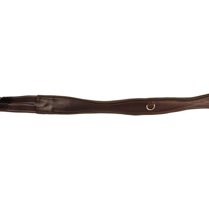 Stübben Leather girth long Overlay with both elastic ends - HorseworldEU