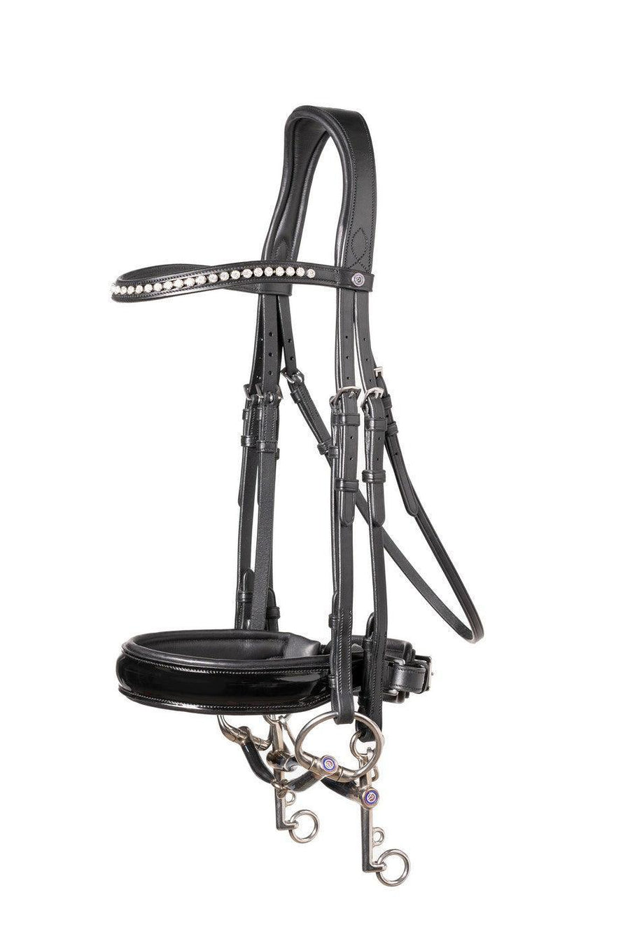 Trust Aachen Large patent crank noseband double bridle - HorseworldEU